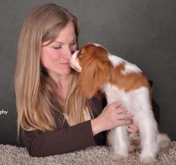 Picture Heather and cavalier puppy